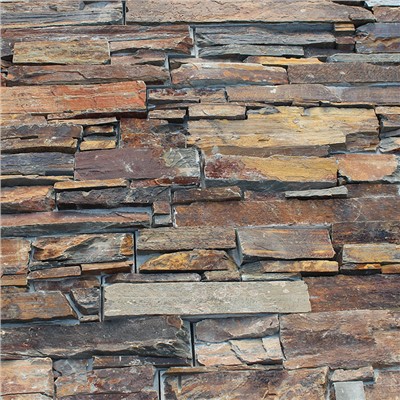 Облицовочная панель из натурального камня в деревенском стиле